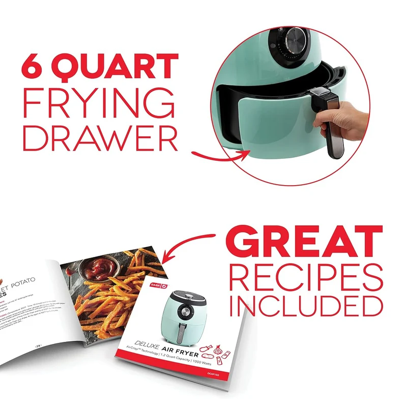 Deluxe Air Fryer 6-Quart Dash Air Fryer air fryers